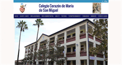 Desktop Screenshot of colegiocorazondemaria.cl