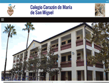 Tablet Screenshot of colegiocorazondemaria.cl